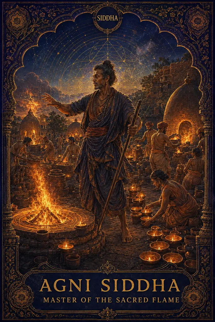 Agni Siddha, Master of the Sacred Flame, Maya Jyoti Tarot card artwork