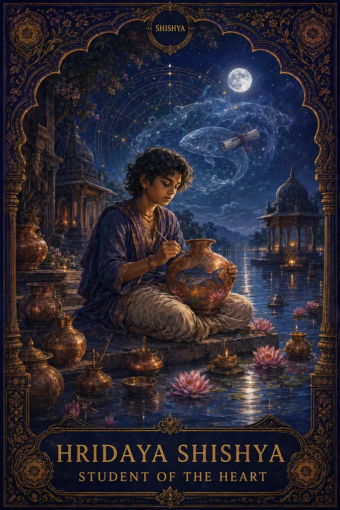 Hridaya Shishya, Student of the Heart, Maya Jyoti Tarot card artwork