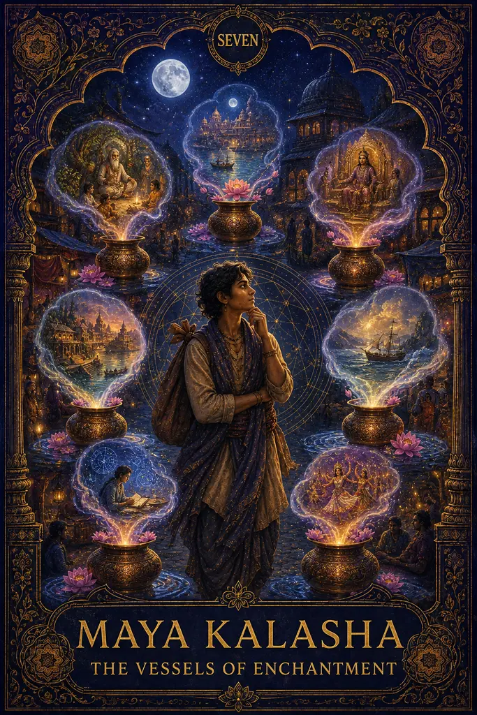 Maya Kalasha, The Vessels of Enchantment, Maya Jyoti Tarot card artwork