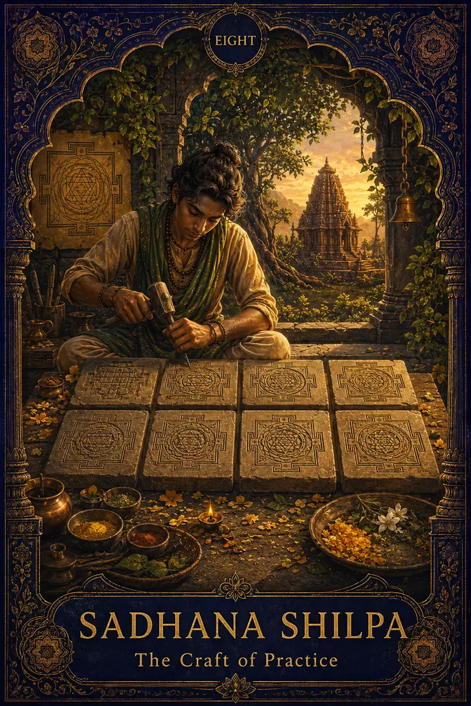 Sadhana Shilpa, The Craft of Practice, Maya Jyoti Tarot card artwork