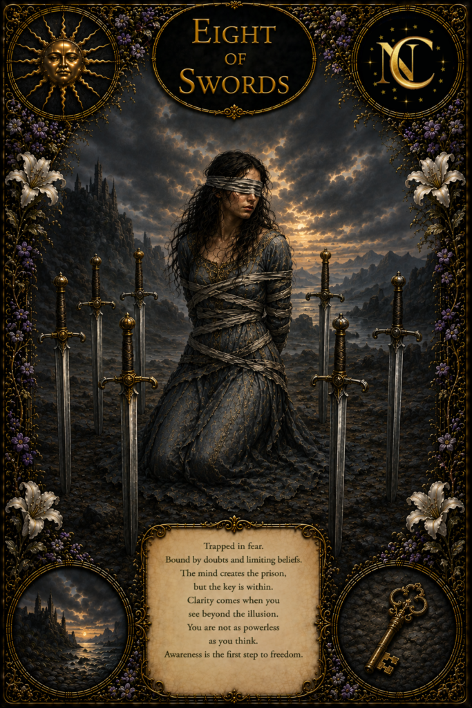 Eight of Swords Tarot Card