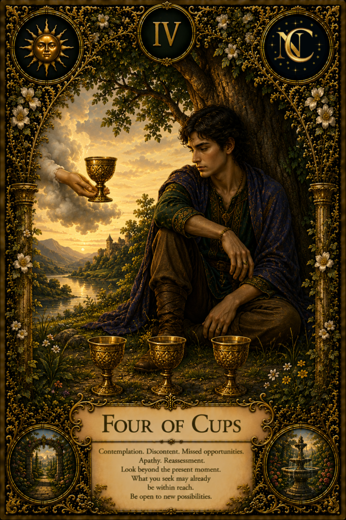 Four of Cups Tarot Card