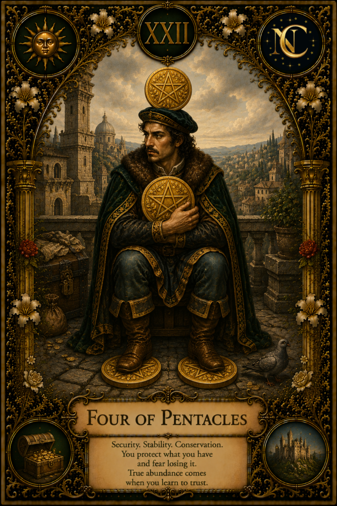 Four of Pentacles Tarot Card