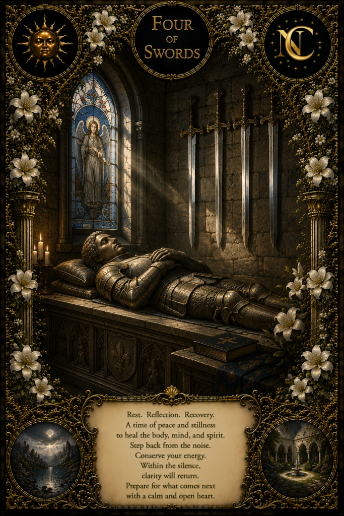 Four of Swords Tarot Card