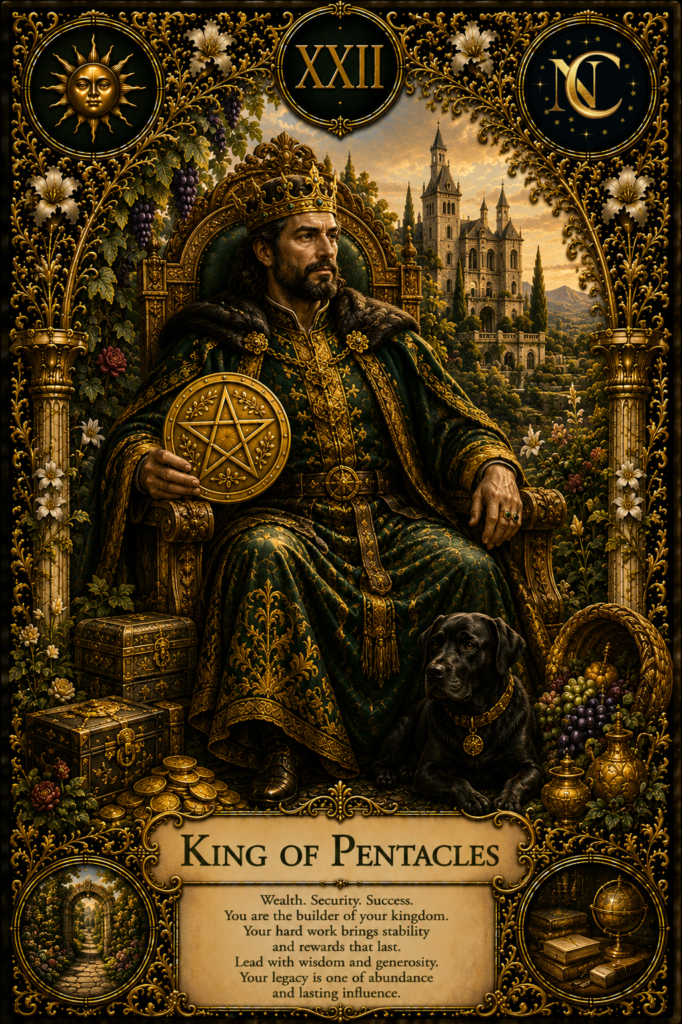 King of Pentacles Tarot Card