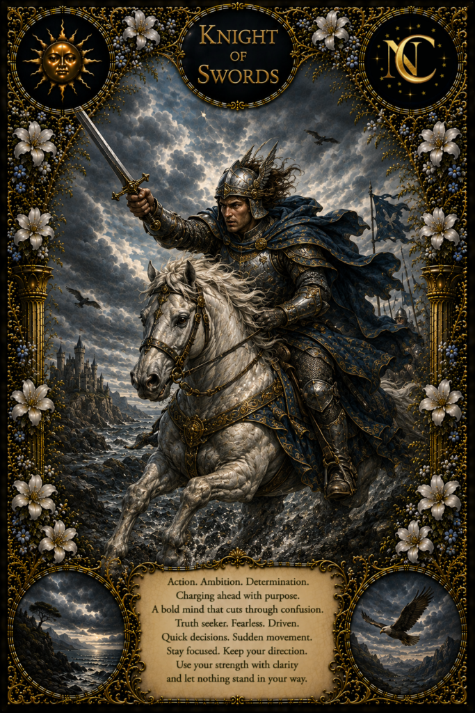 Knight of Swords Tarot Card