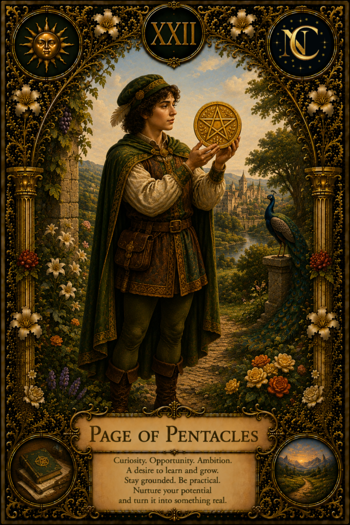 Page of Pentacles Tarot Card