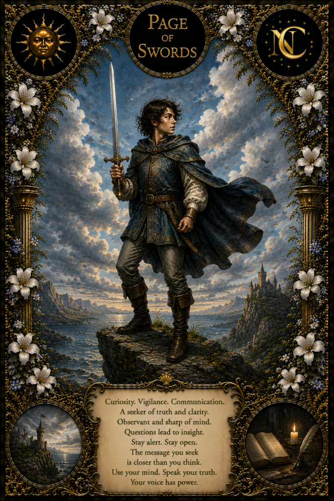 Page of Swords Tarot Card