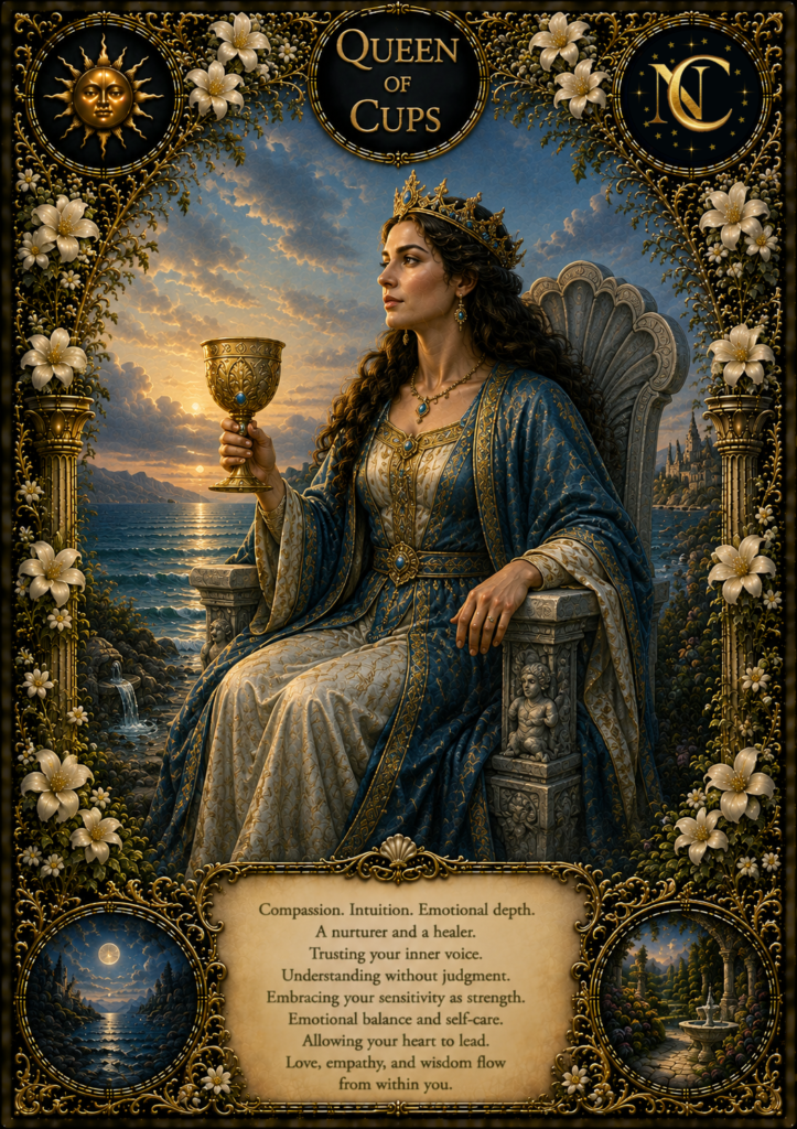 Queen of Cups Tarot Card
