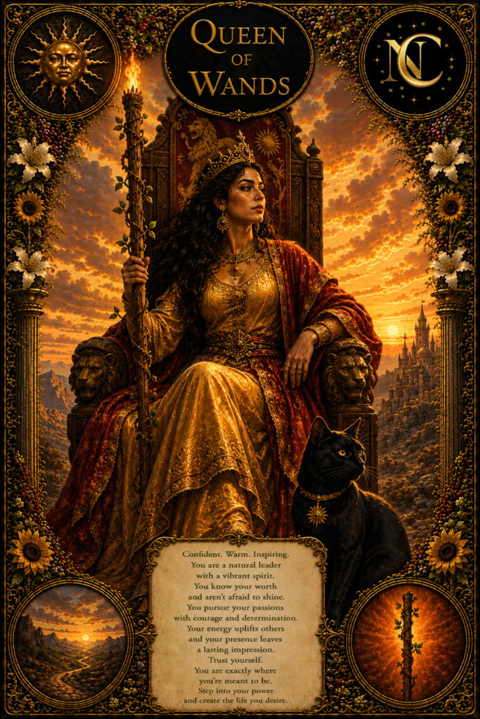 Queen of Wands Tarot Card