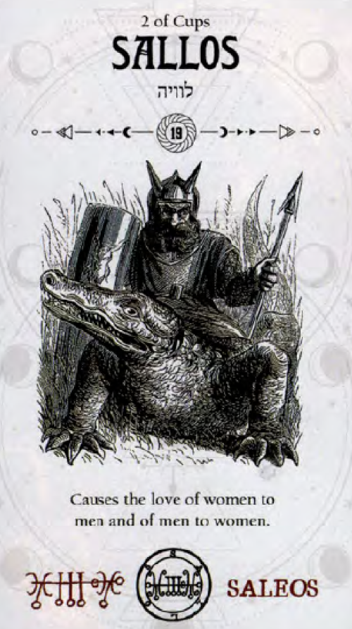 Sallos Occult Tarot card