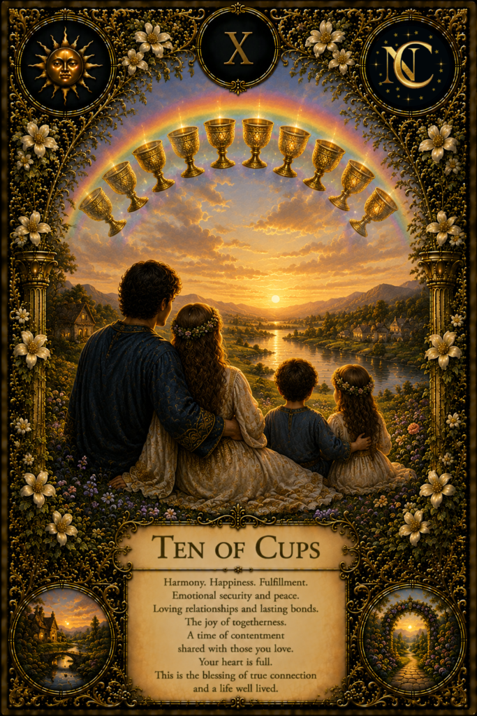 Ten of Cups Tarot Card