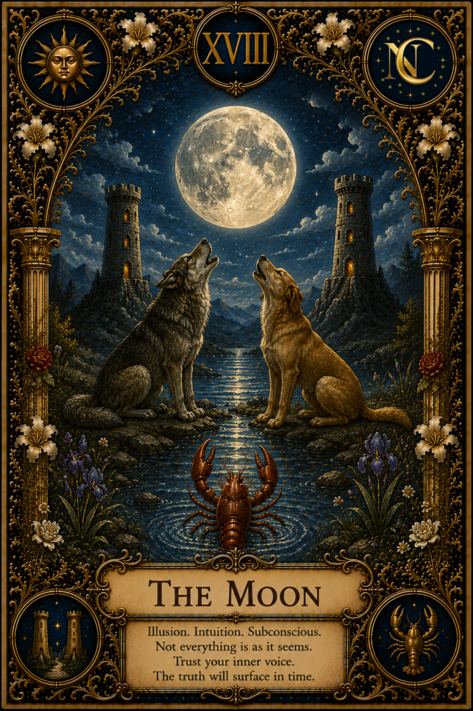 The Moon Tarot Card