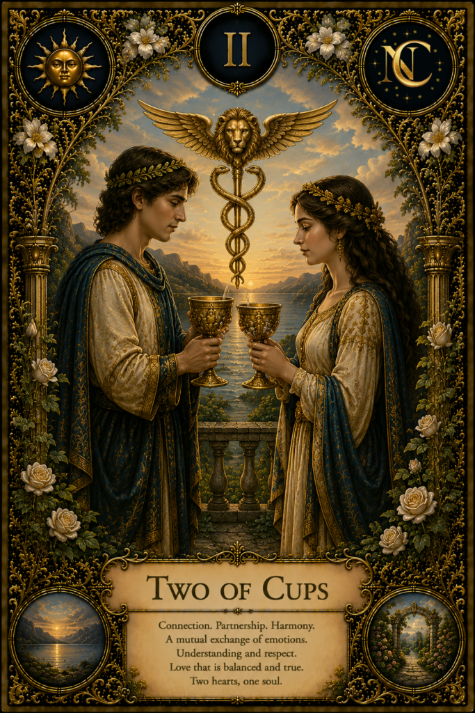 Two of Cups Tarot Card