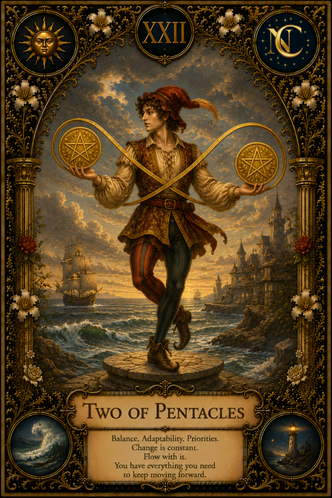 Two of Pentacles Tarot Card