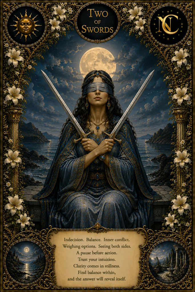 Two of Swords Tarot Card