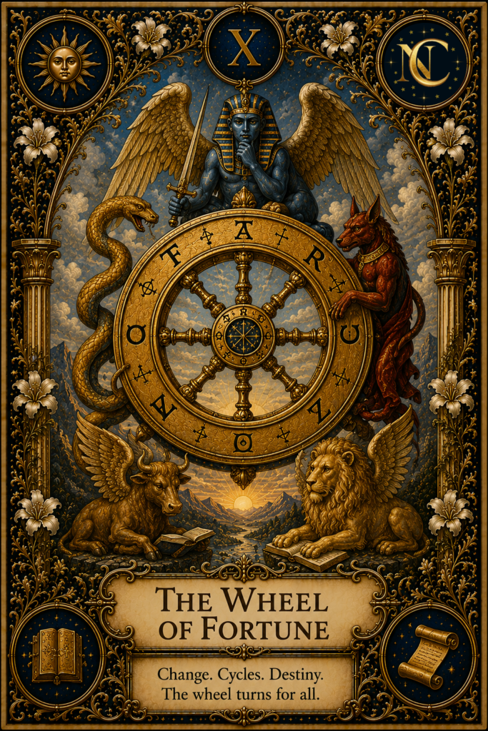 Wheel of Fortune Tarot Card