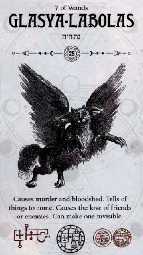 Glasya-Labolas Occult Tarot card