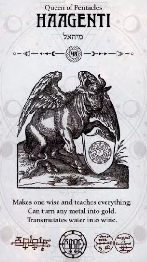 Haagenti Occult Tarot card