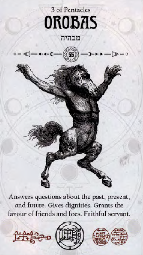 Orobas Occult Tarot card