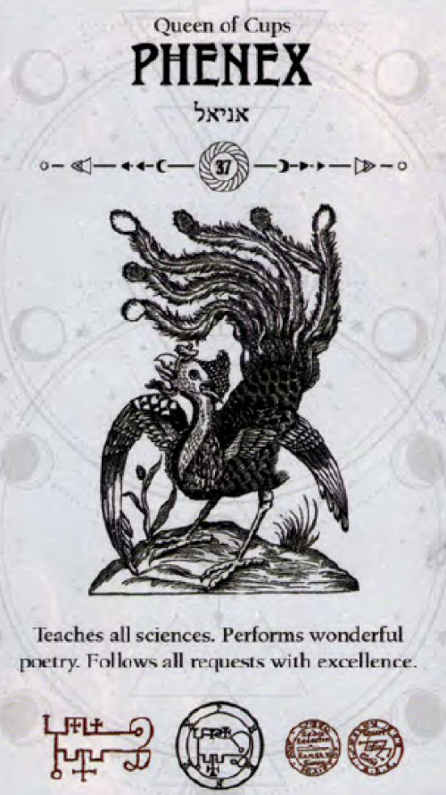 Phenex Occult Tarot card