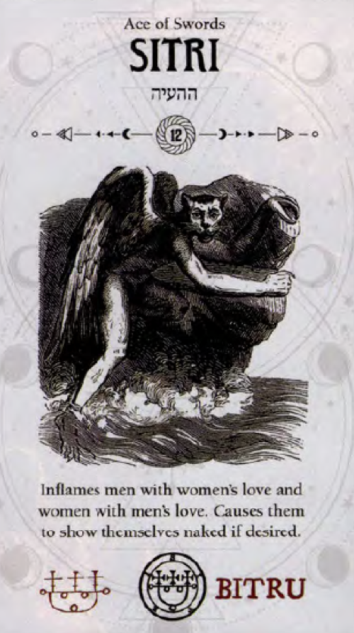Sitri Occult Tarot card