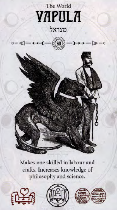 Vapula Occult Tarot card