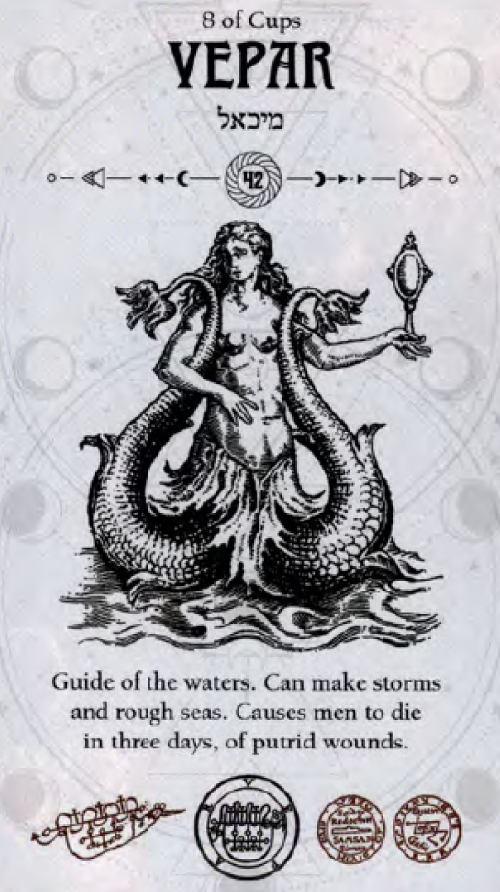 Vepar Occult Tarot card