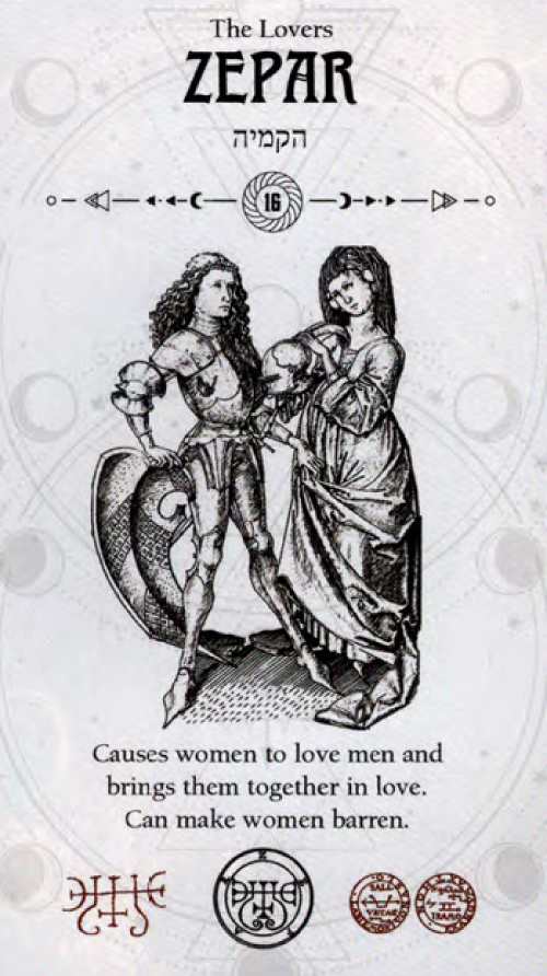 Zepar Occult Tarot card